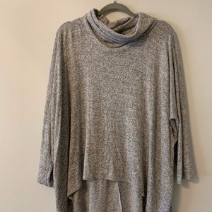 Gray Cowl Neck Sweater